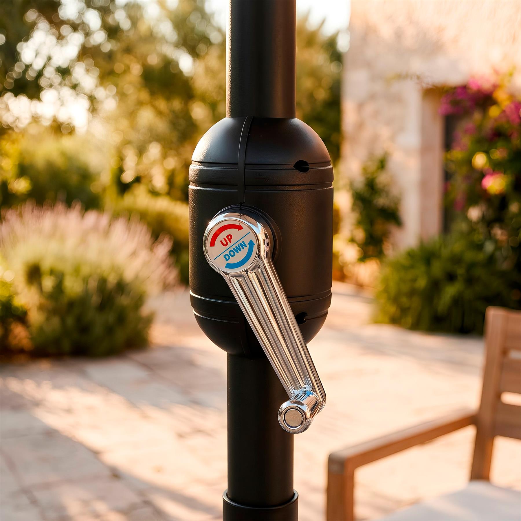 2.3M Tilting Garden Parasol - Navy