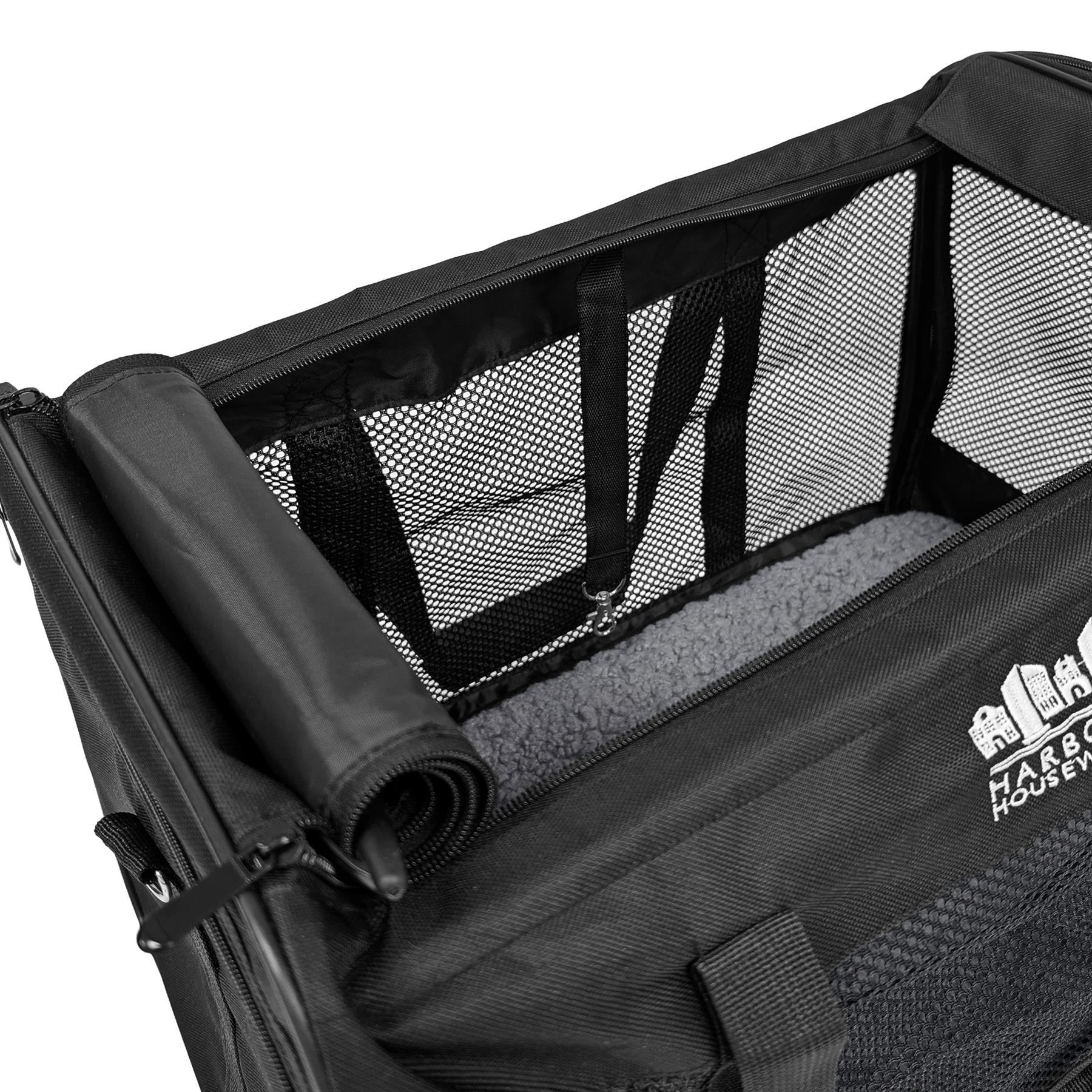 Foldable Cat Carrier - Large - Black