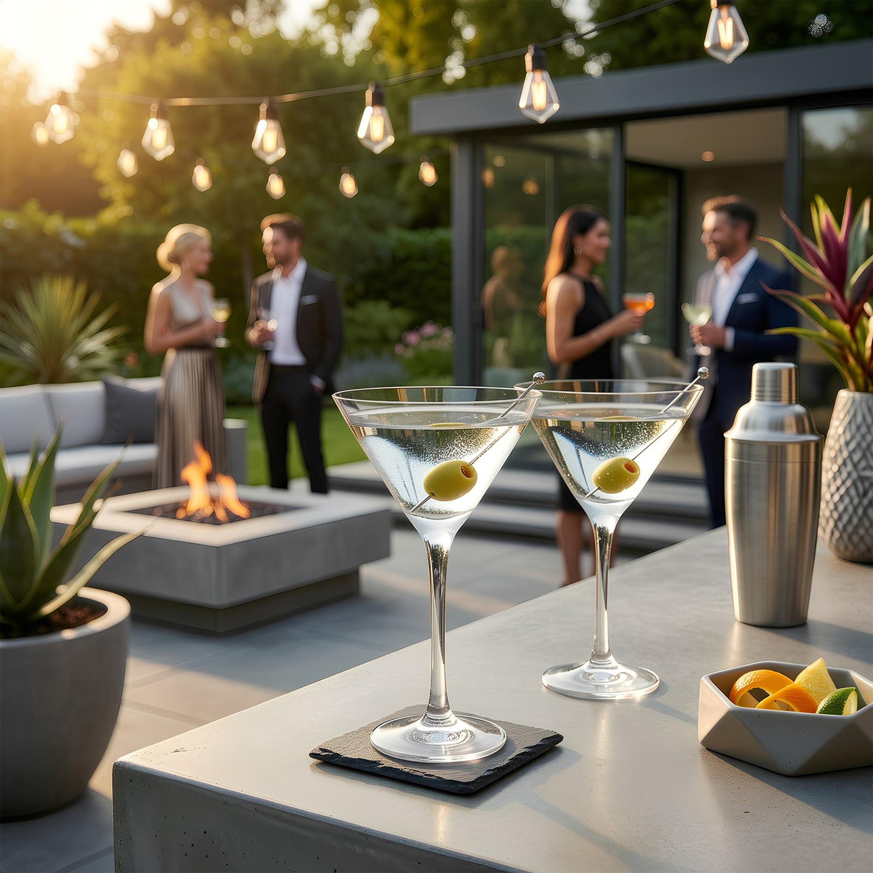 260ml Hoxton Crystal Martini Glasses - Pack of 6