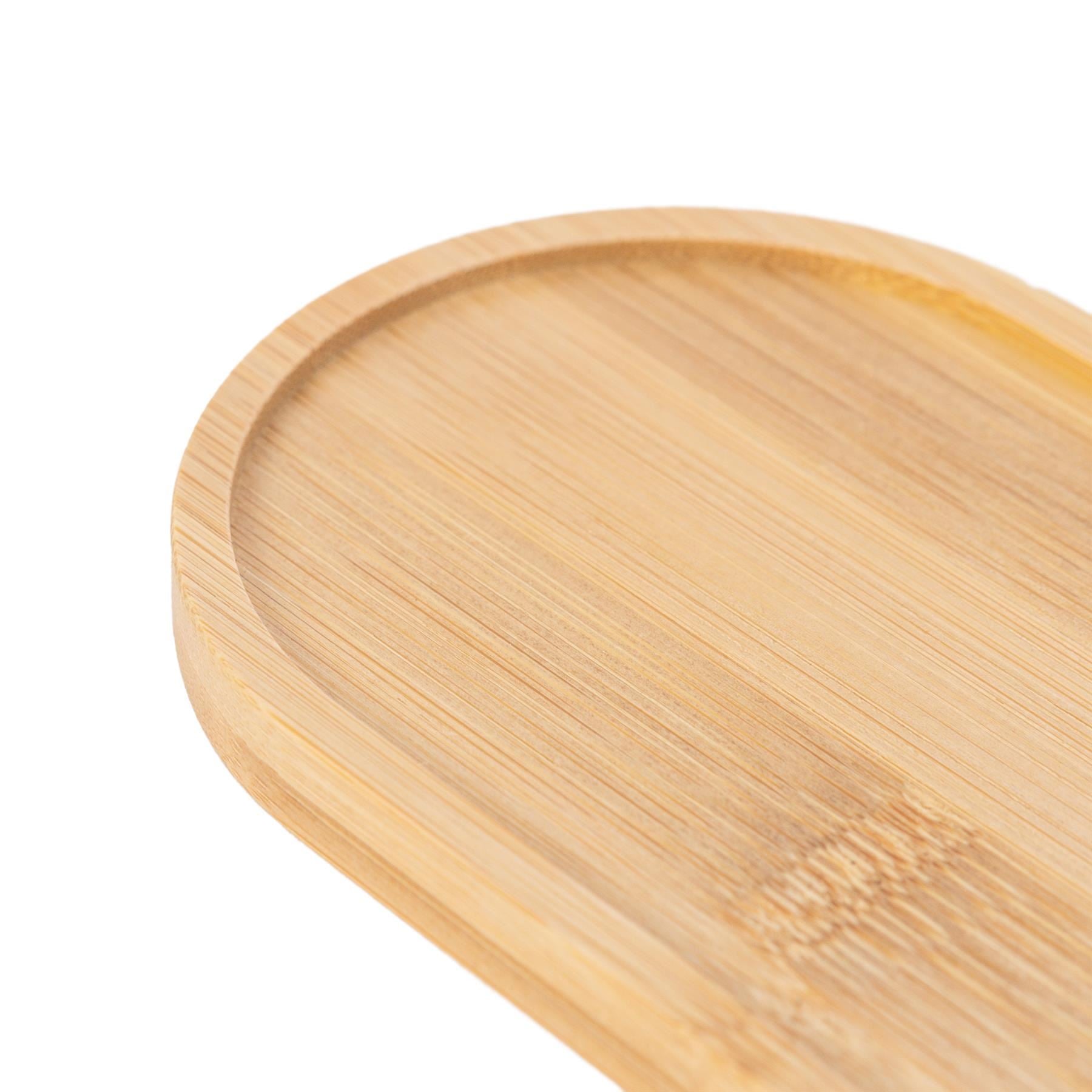 17.5cm Bamboo Soap Dispenser Tray