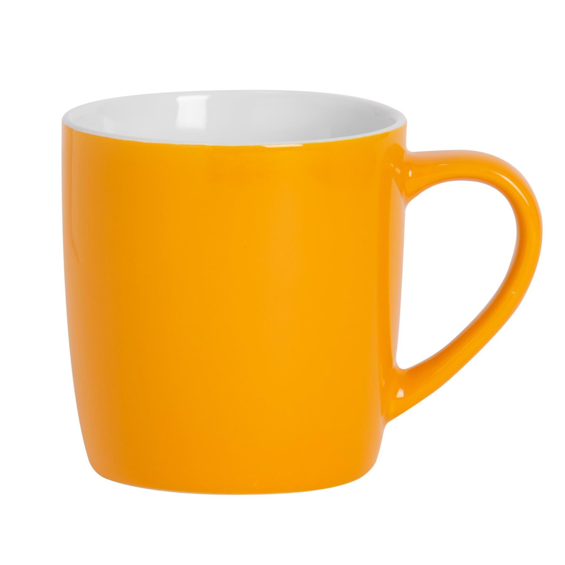 350ml Yellow Coloured Coffee Mugs - Pack of Six