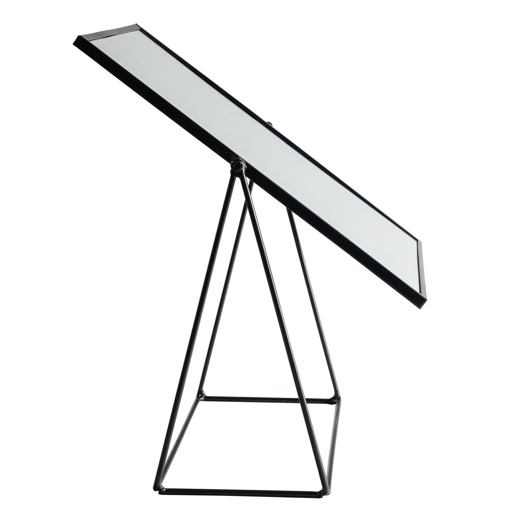 32cm x 50cm Black Square Dressing Table Mirror