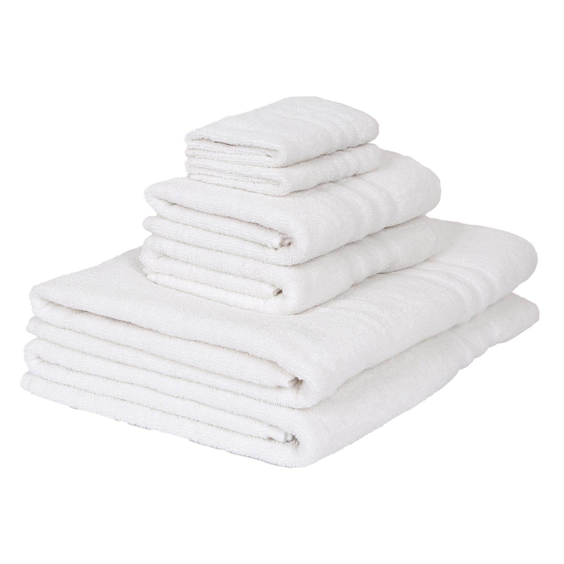 6pc Cotton Super Bath Towel & Towels Set