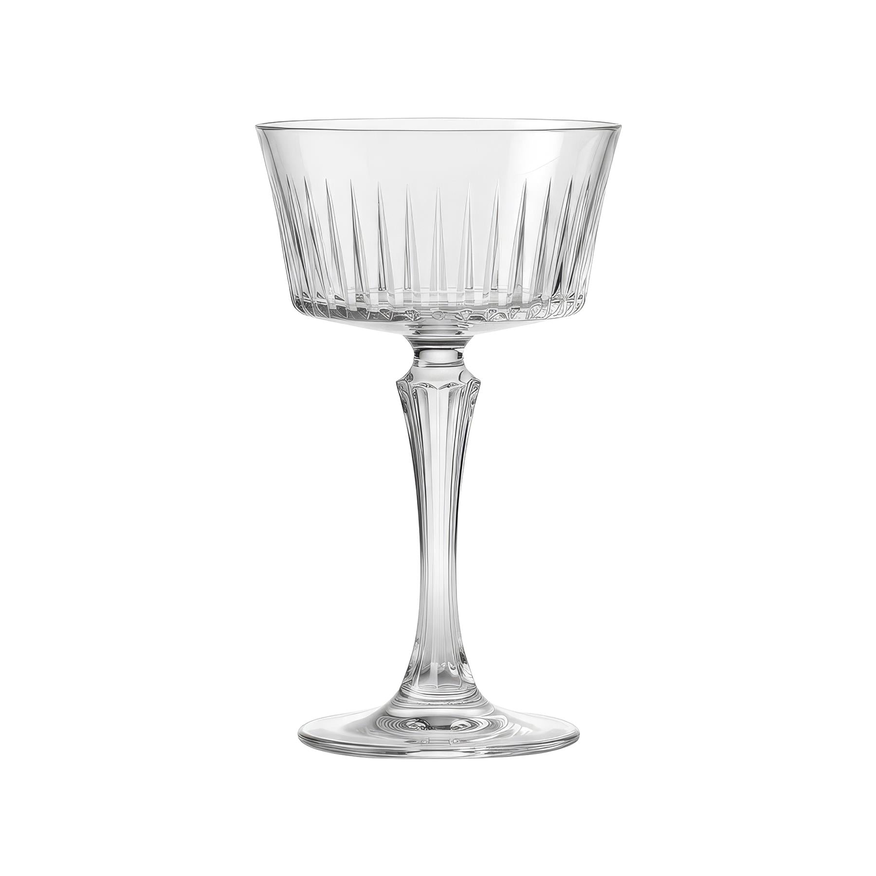 260ml Timeless Crystal Glass Champagne Saucers - Pack of Six