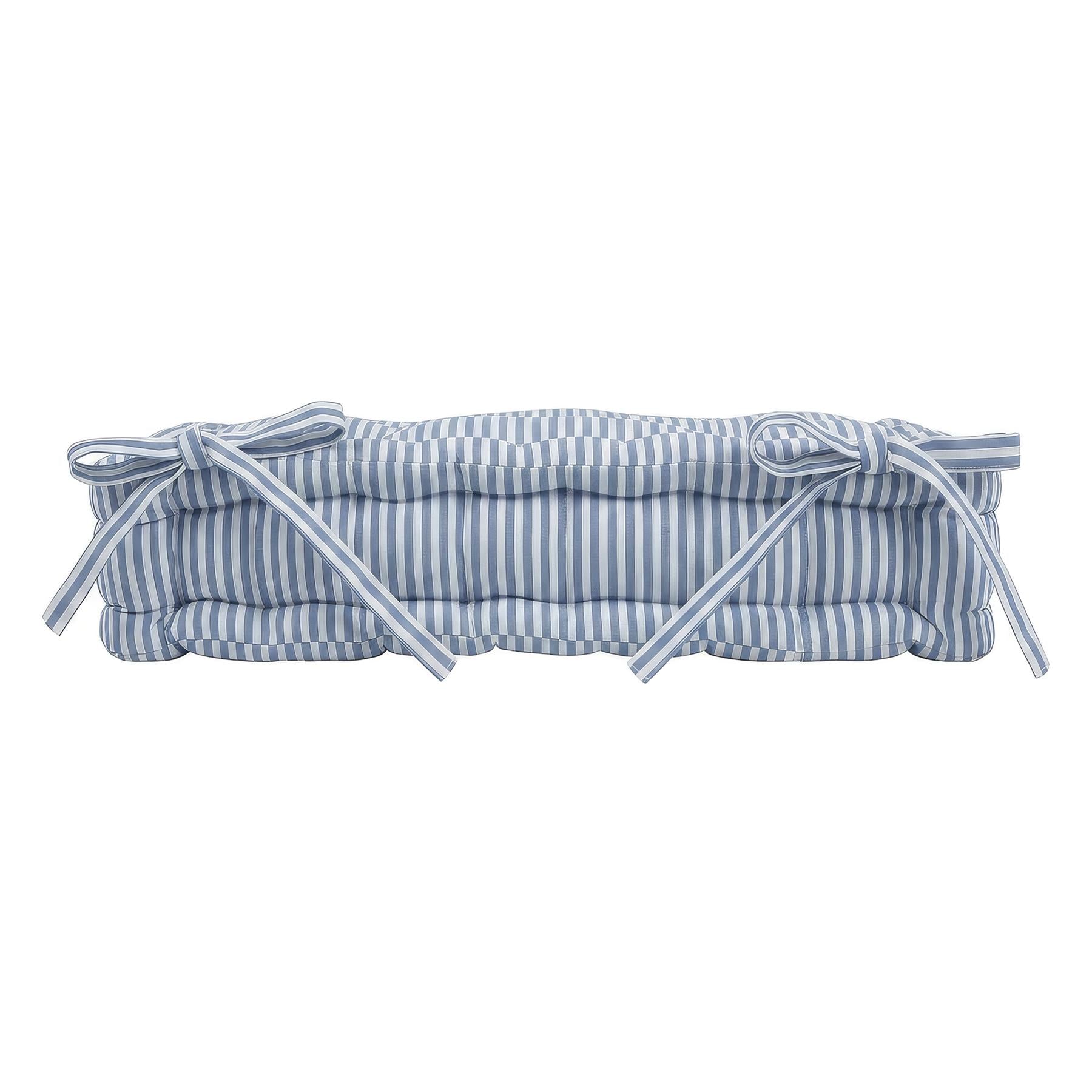 Deluxe Square Seat Pad - 40 x 40cm - Blue Stripe