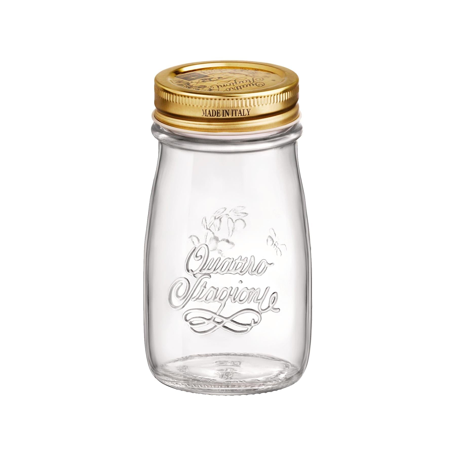200ml Quattro Stagioni Glass Bottles with Screw Top Lid - Pack of 3