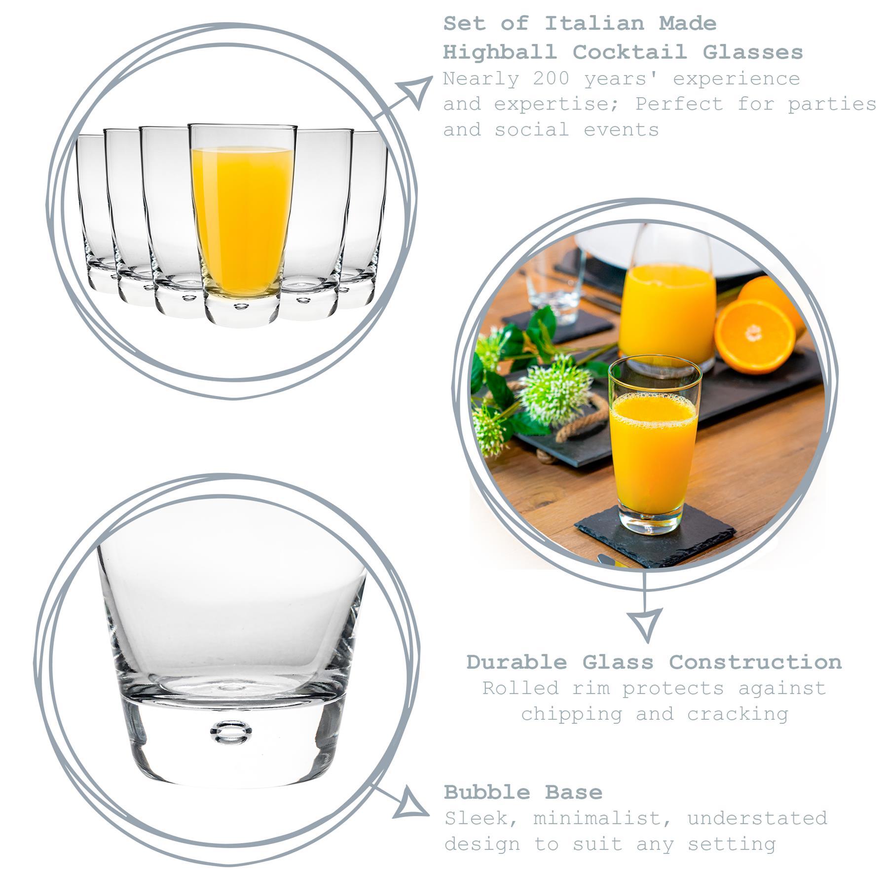 340ml Luna Highball Glasses - Pack of Four