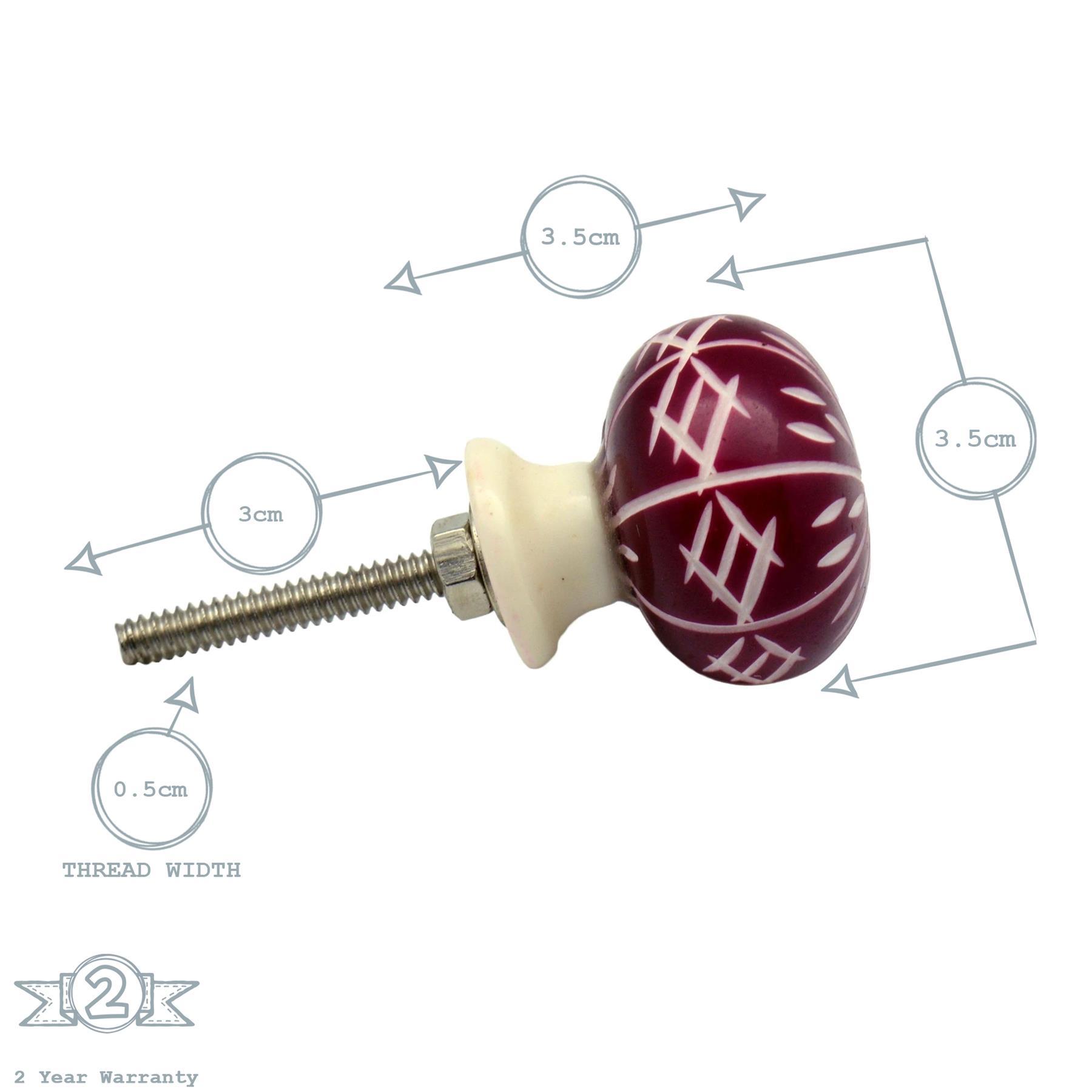 Resin Cabinet Knobs - 3 Colours