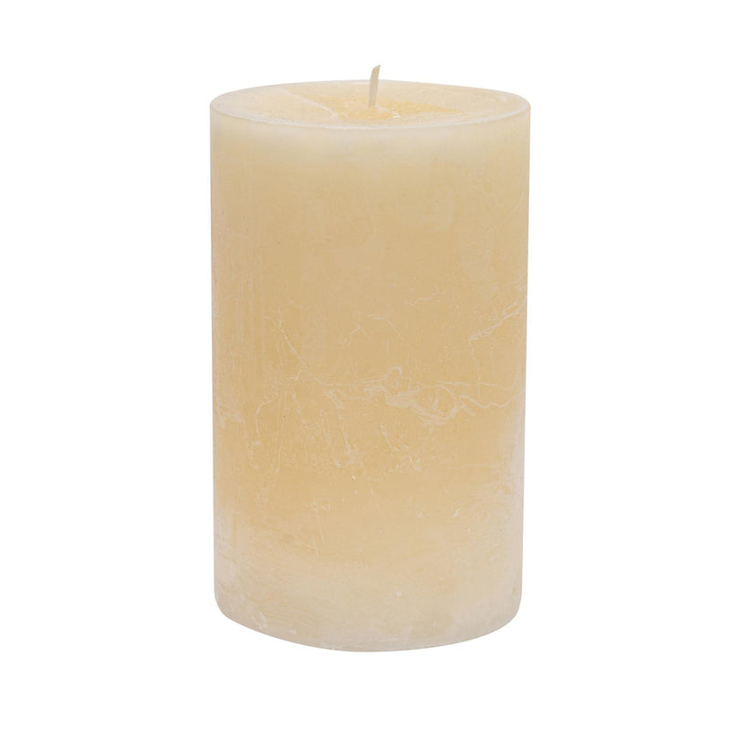 14.5cm Vanilla Round Pillar Candle - By Nicola Spring