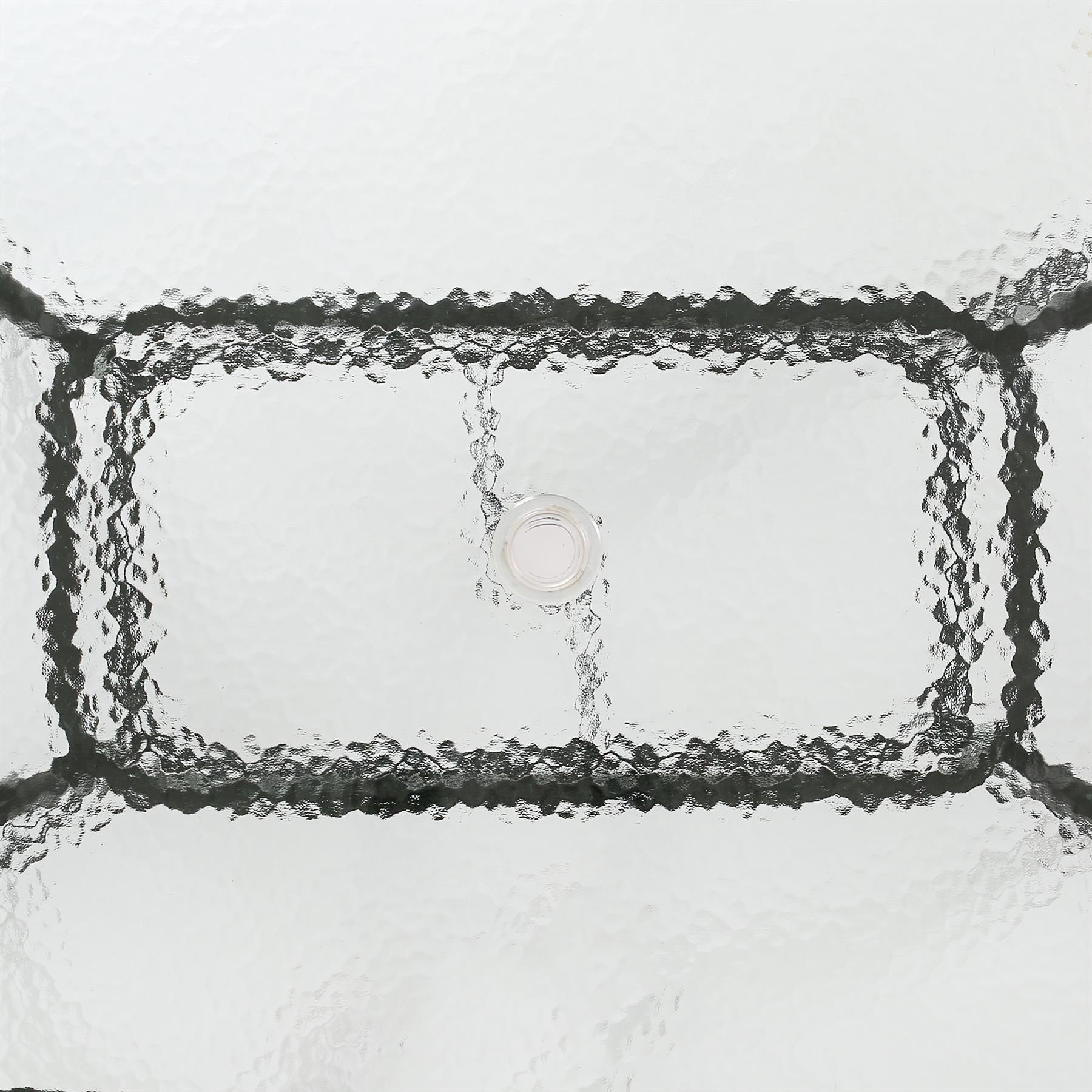 Four-Seater Sussex Black Metal Glass Top Garden Table 120cm x 70cm