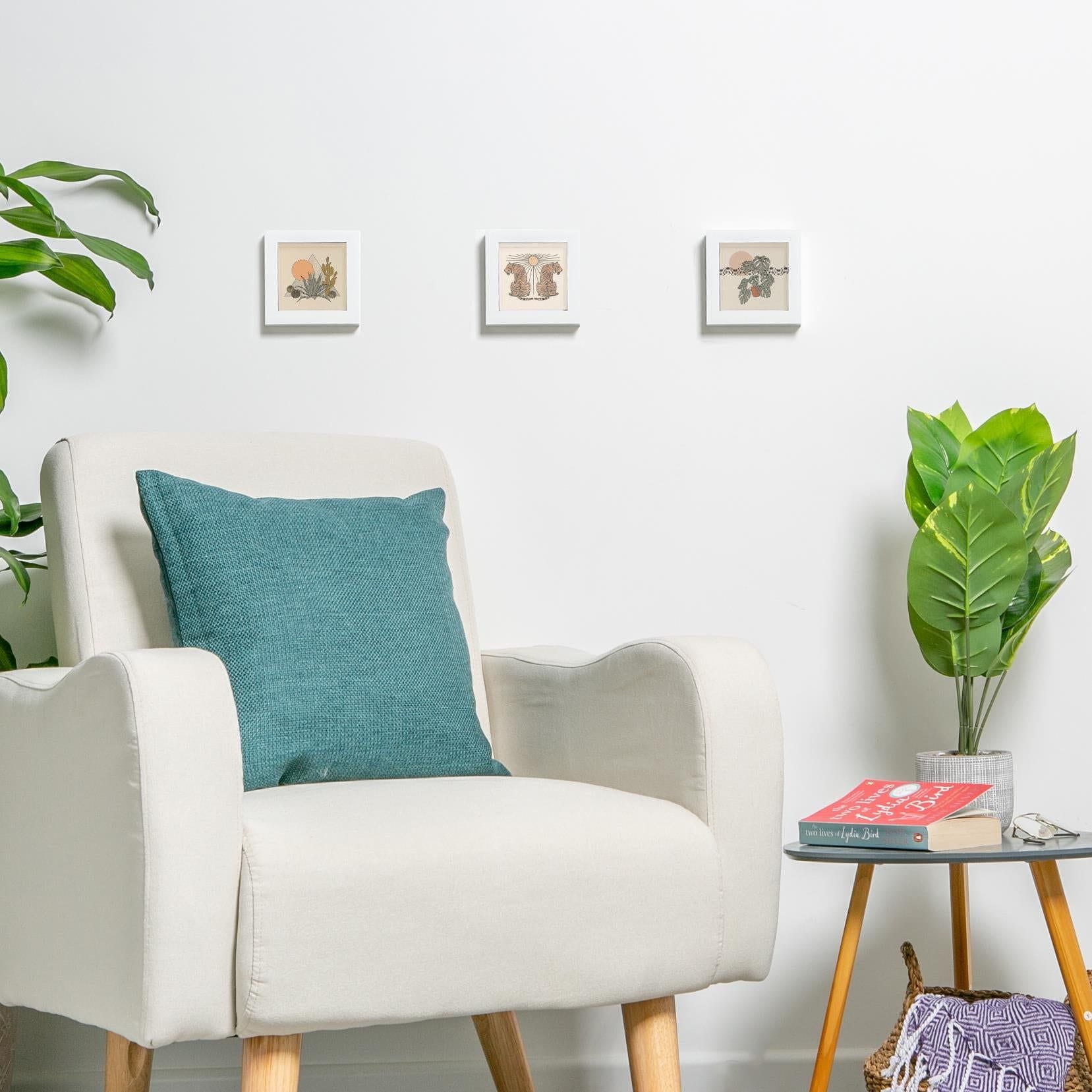 4" x 4" White 3D Box Photo Frame