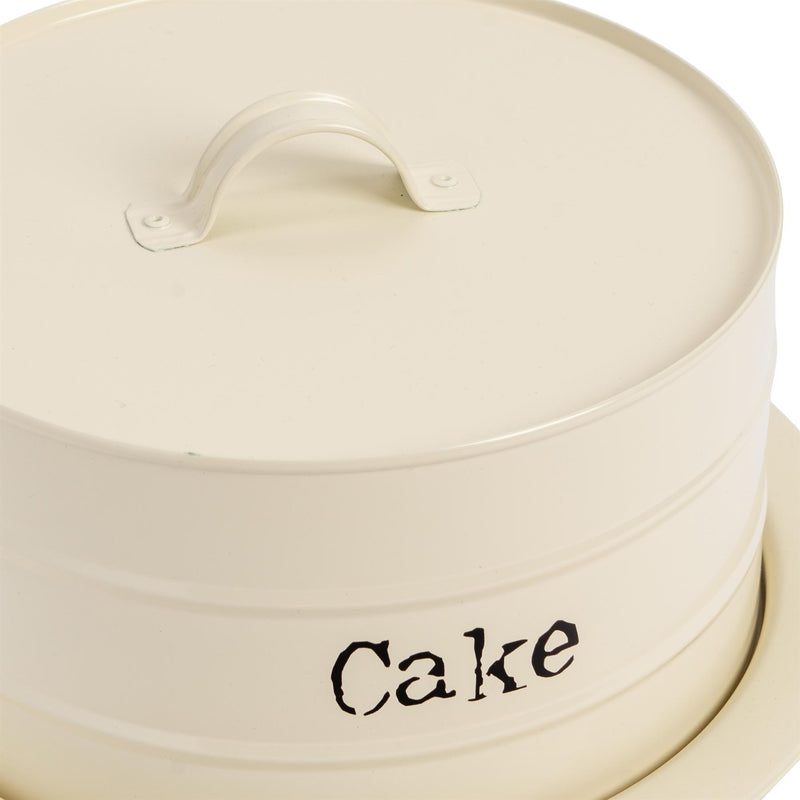 Cream Vintage Metal Cake Tin - By Harbour Housewares