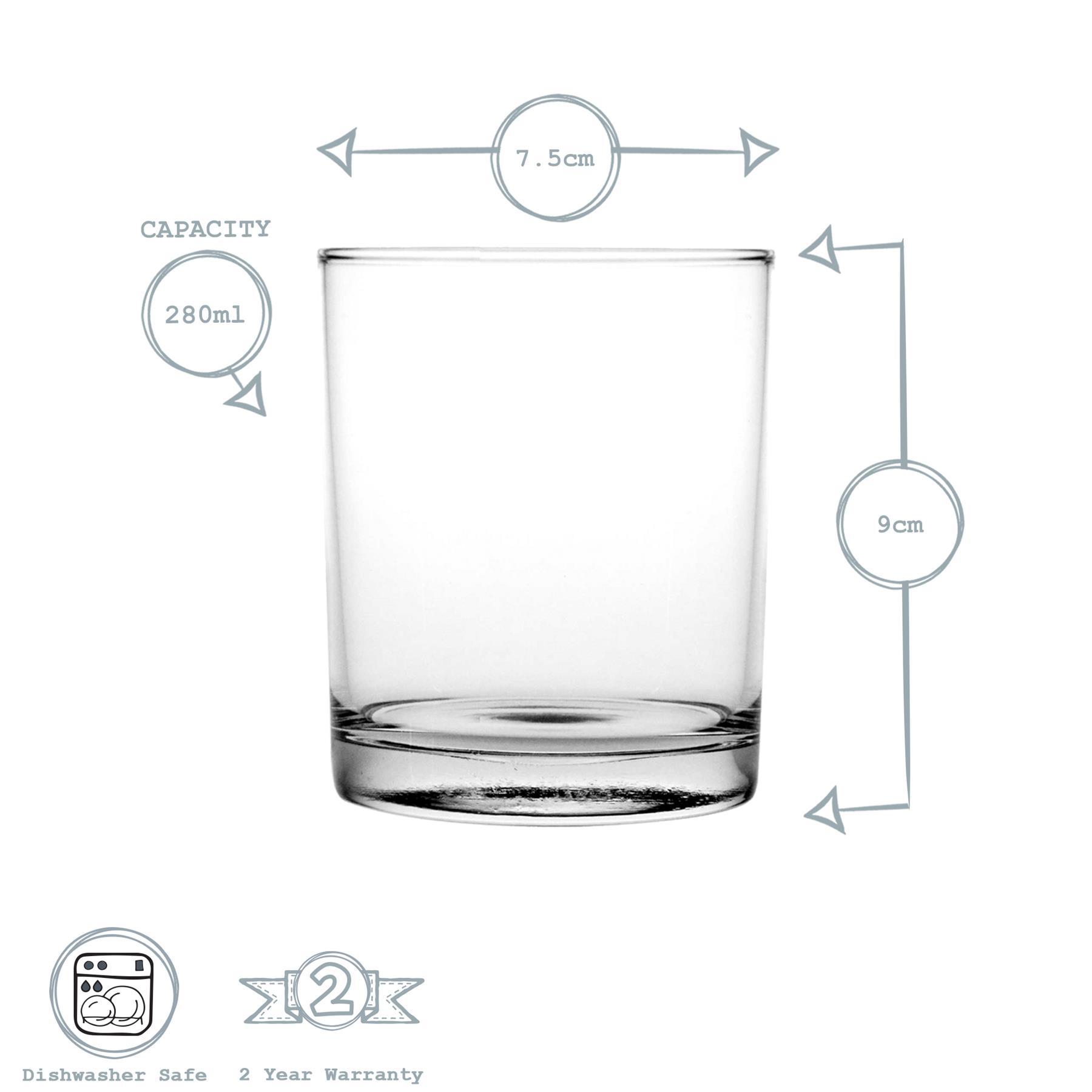 Classic Tumbler Glasses - Set of 6 Argon Tableware Tumblers