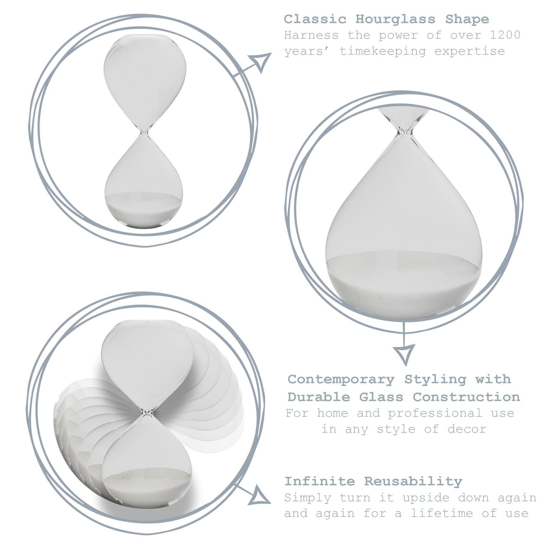 3pc Glass Sand Timer Set - 3 Sizes