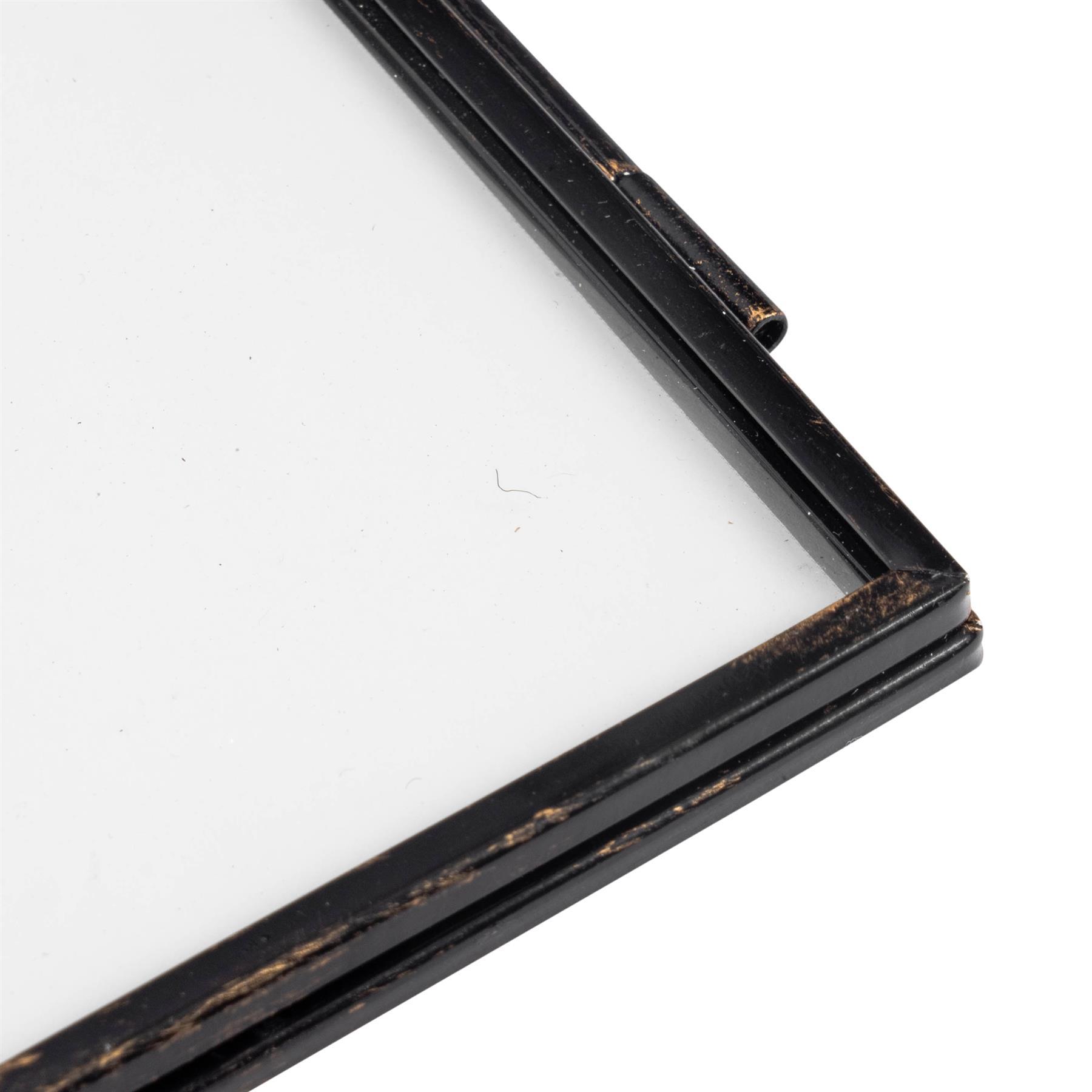 4" x 4" Black Hanging Metal Photo Frame
