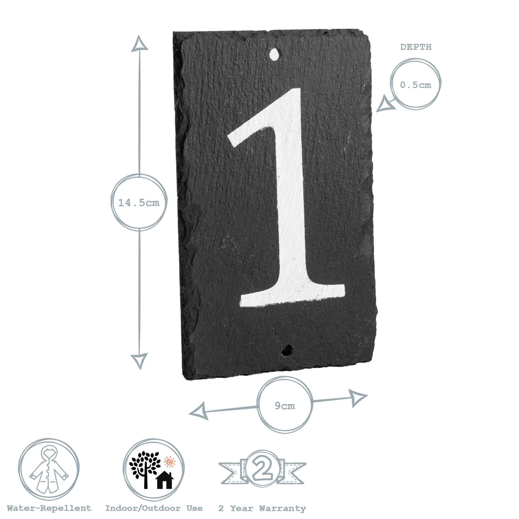 Number 1 Slate House Sign