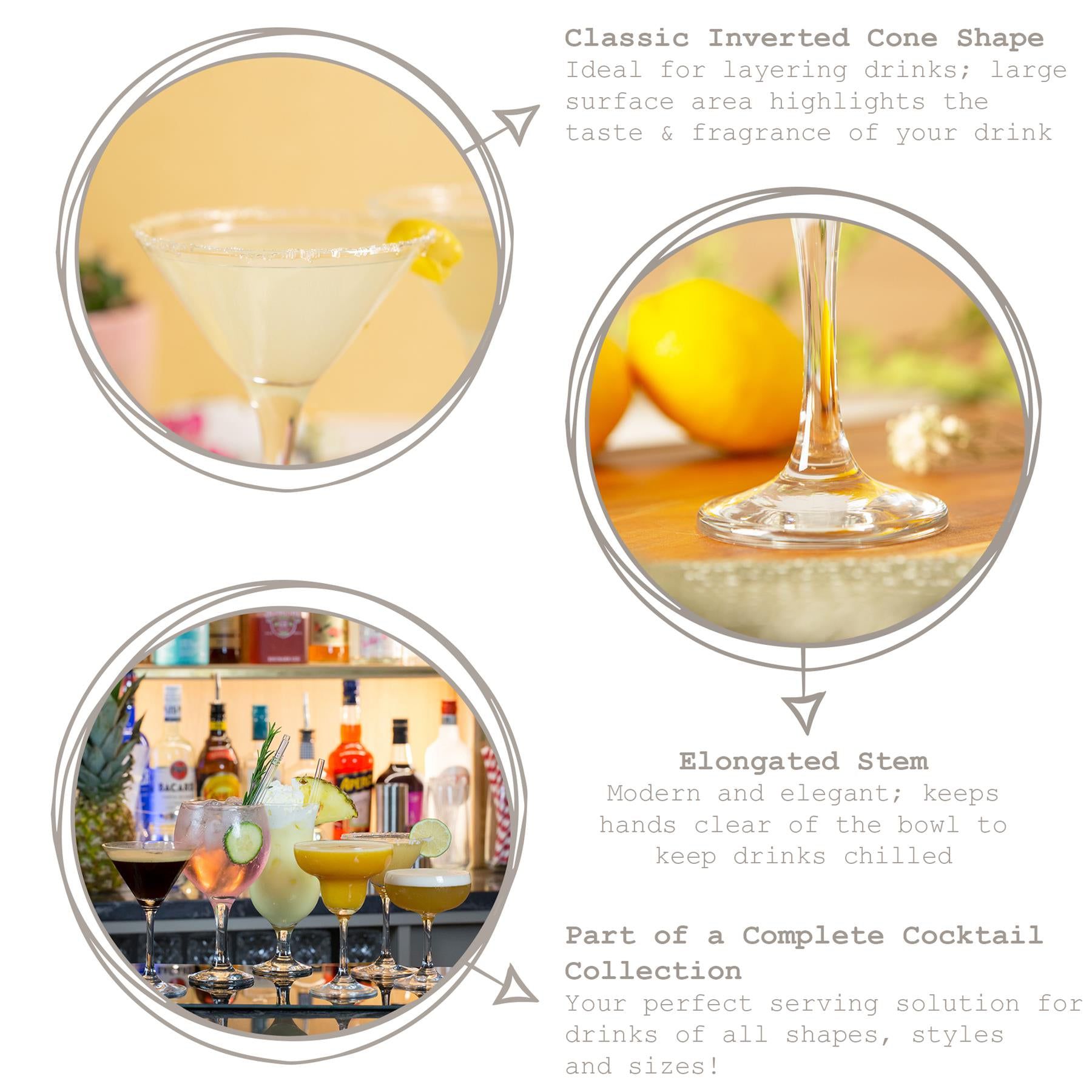 175ml Misket Martini Glasses - Pack of Six