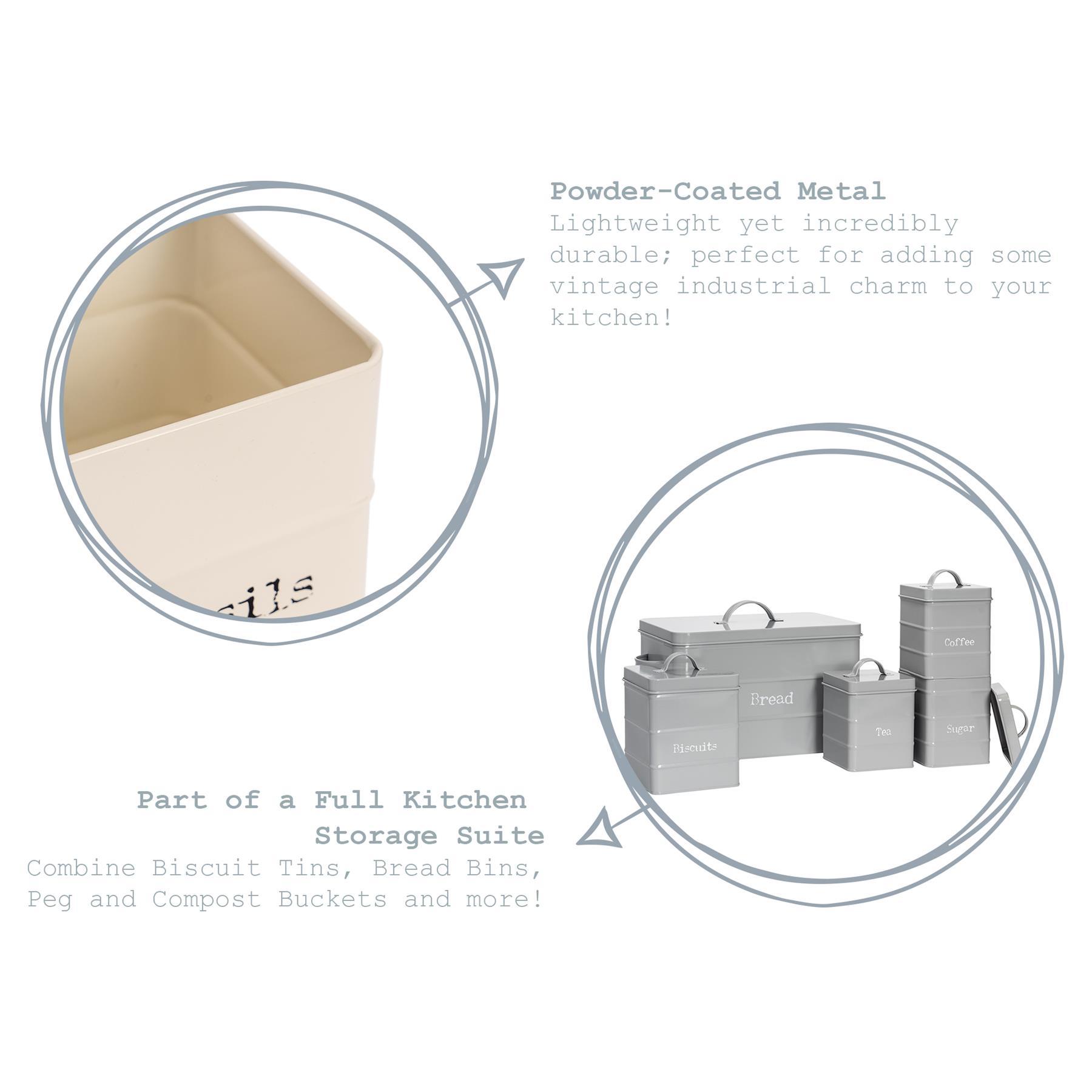 Vintage Utensil Holder - Cream