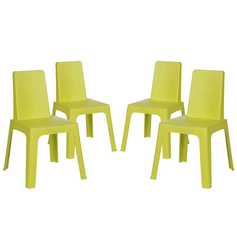 Julieta Children's Plastic Garden Play Chairs - Pack of Four - By Resol