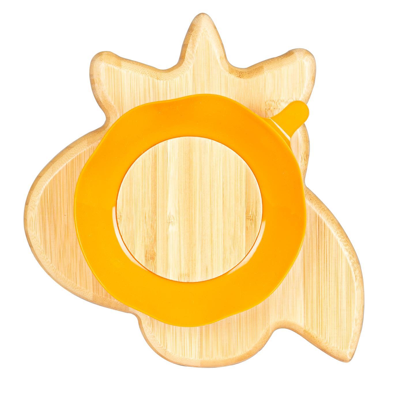 Bella The Unicorn Bamboo Suction Plate