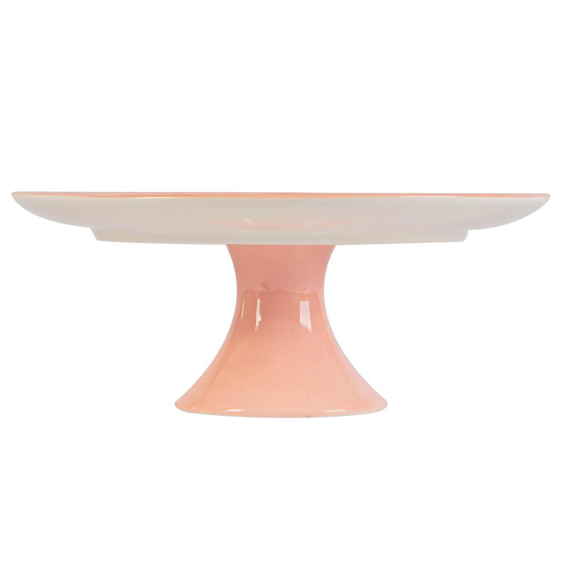 27cm Pink Bunny Dolomite Cake Stand - By Nicola Spring