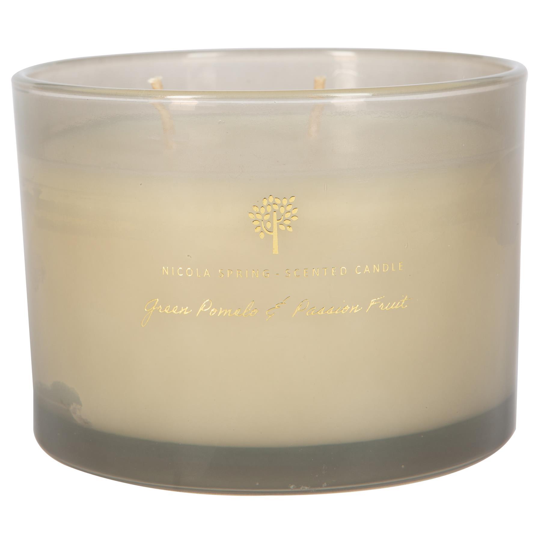 350g Double Wick Green Pomelo & Passion Fruit Soy Wax Scented Candle
