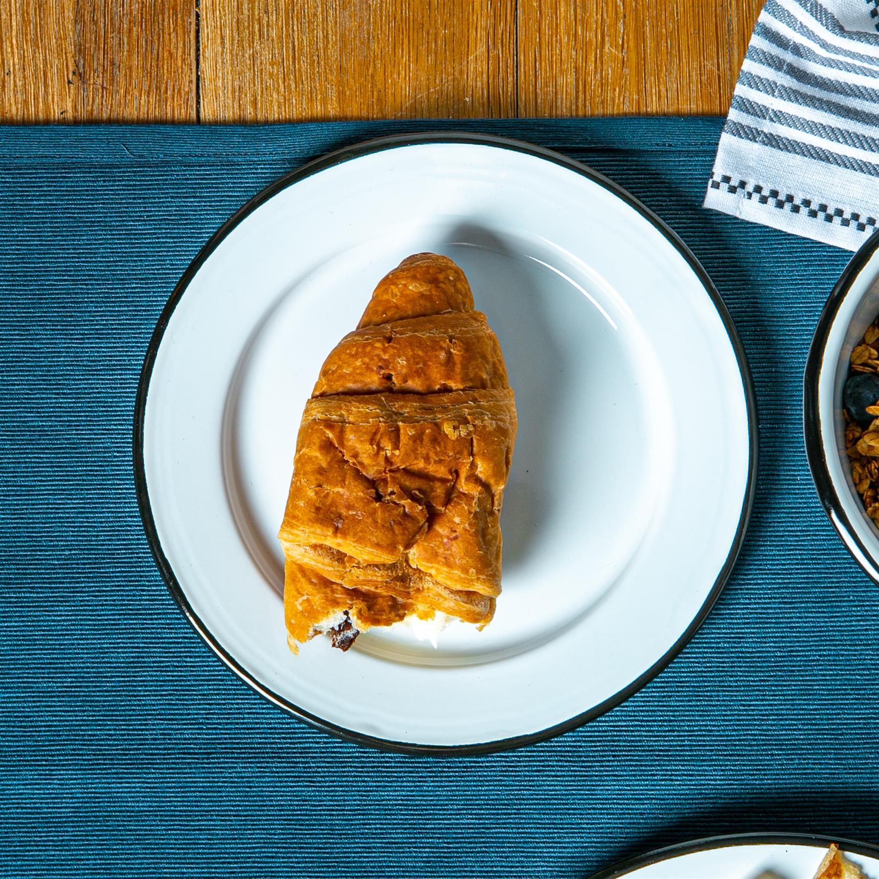 20cm Black/Grey White Enamel Side Plates - Pack of Four