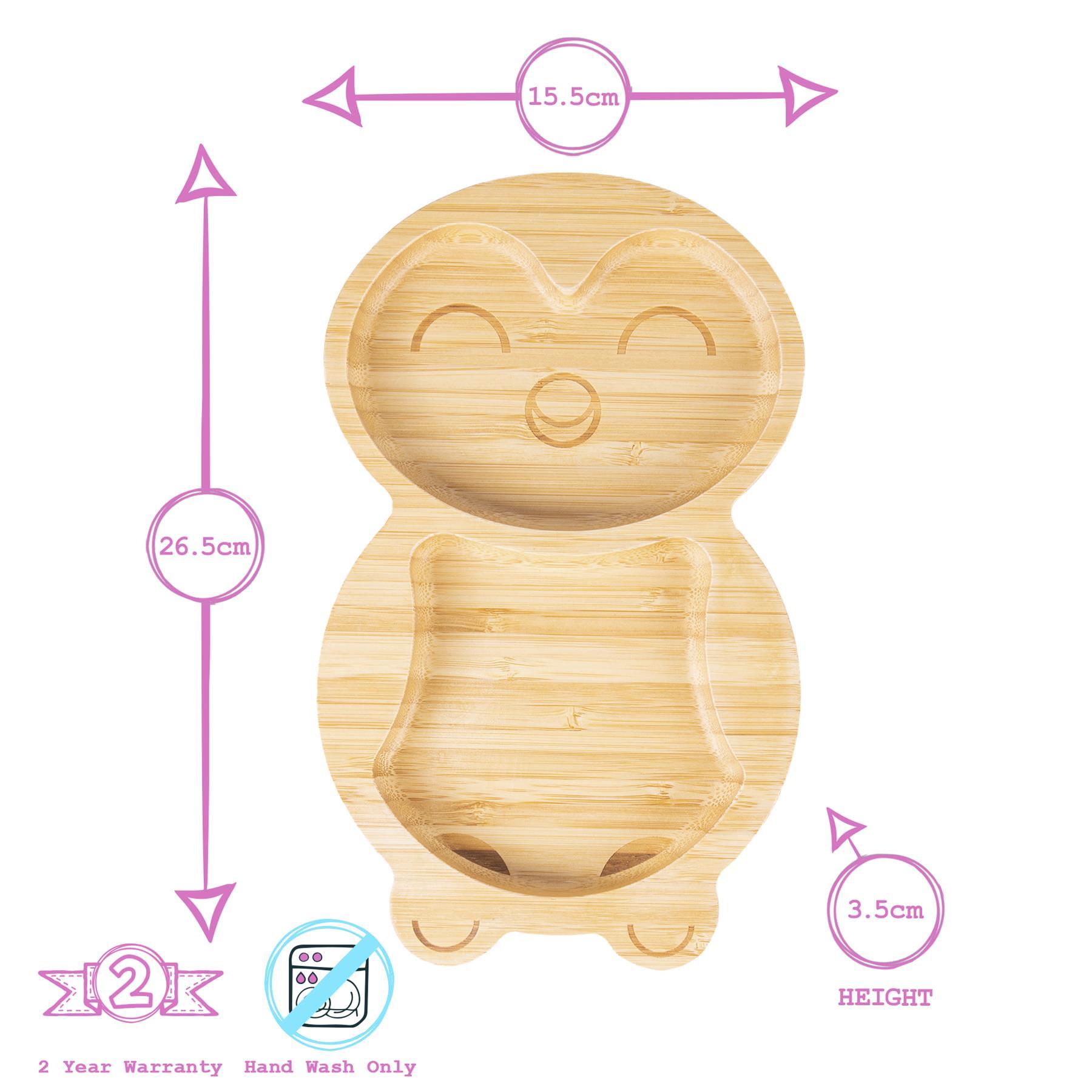 Pickles The Penguin Bamboo Suction Plate