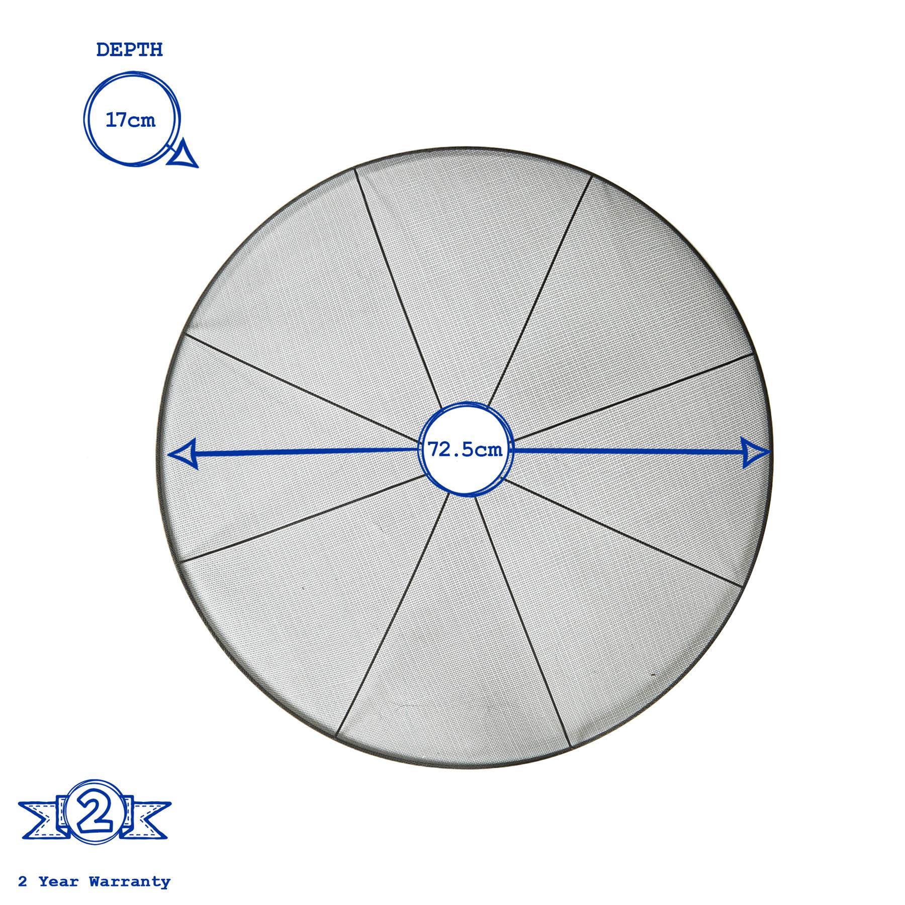 72.5cm Round Fire Pit Dome