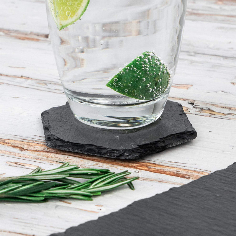Hexagon Slate Coasters - Pack of Six - By Argon Tableware