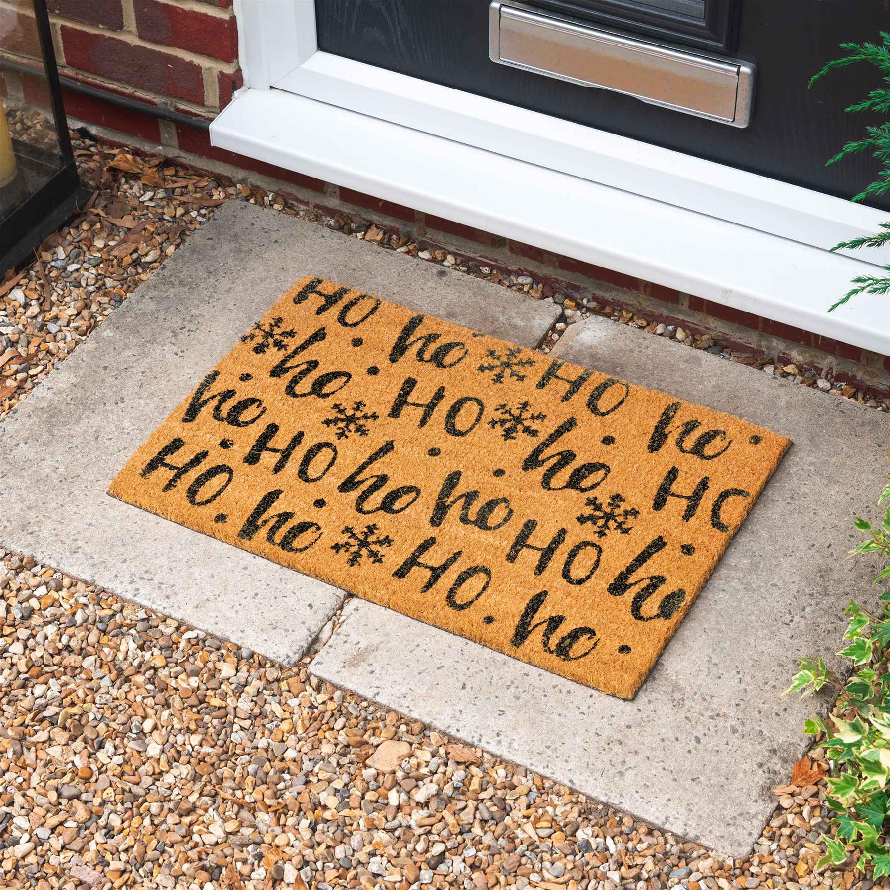 60cm x 40cm Ho Ho Ho Coir Door Mat