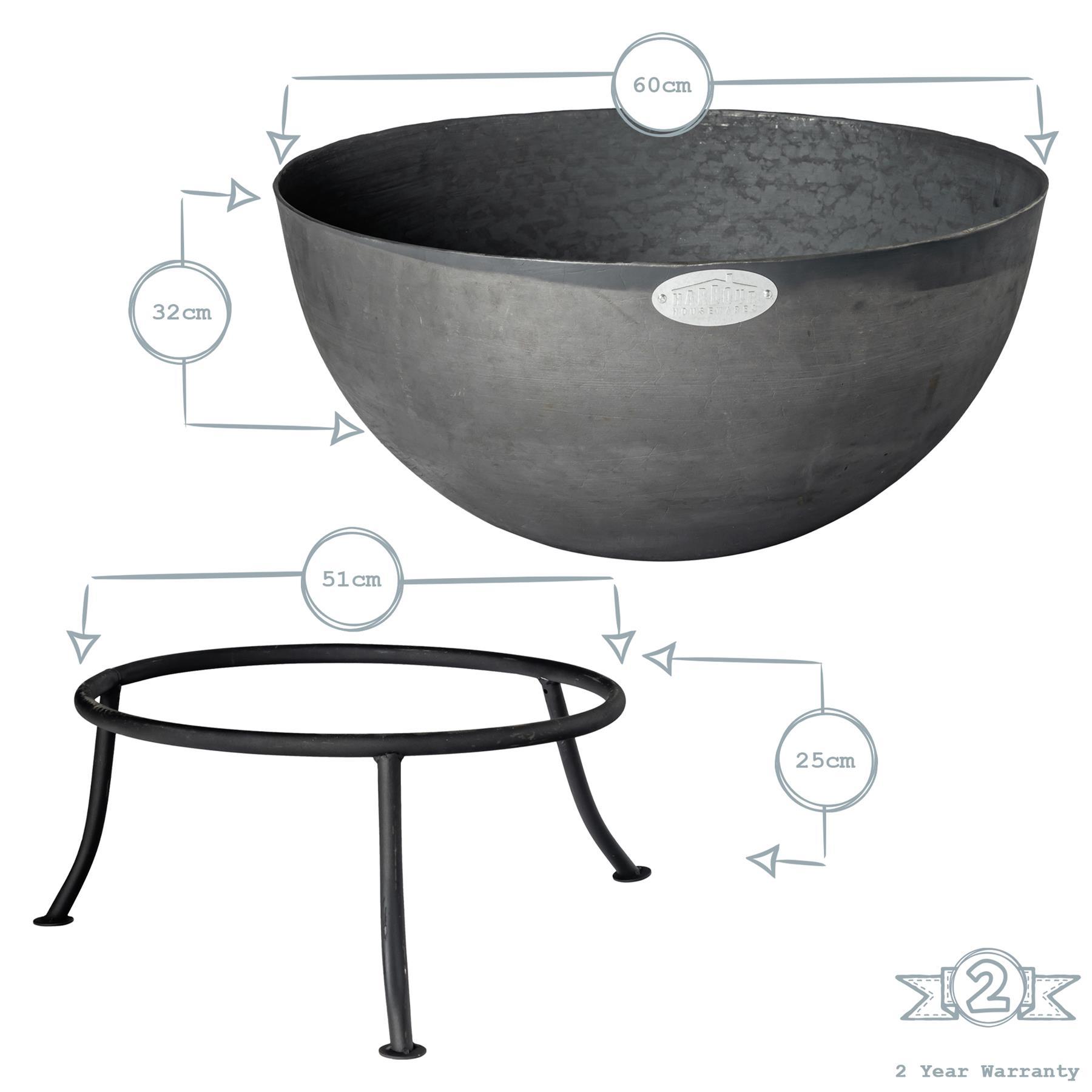 Harbour Housewares Cast Iron Garden Fire Pit Detail