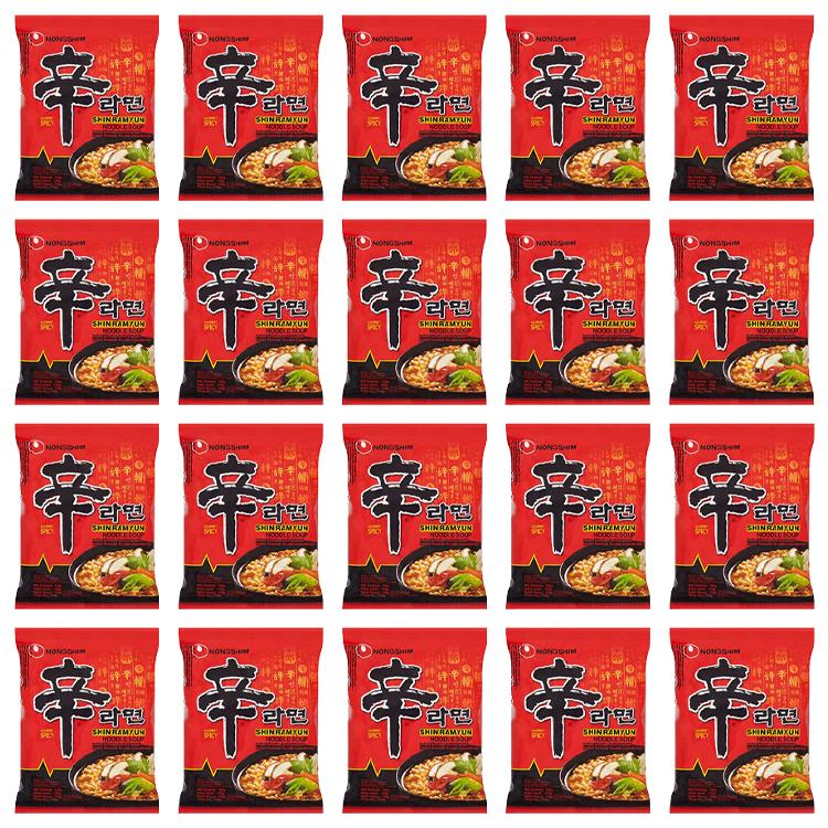 Shin Ramyun 120g Instant Noodles - Pack of 20 - By Nongshim