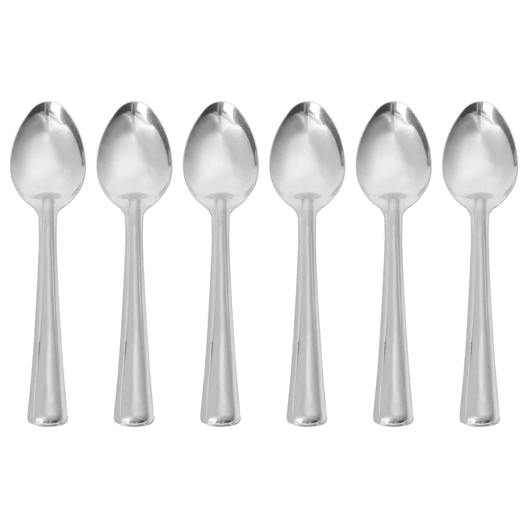 Stainless Steel Teaspoons - Pack of 6 - By Argon Tableware