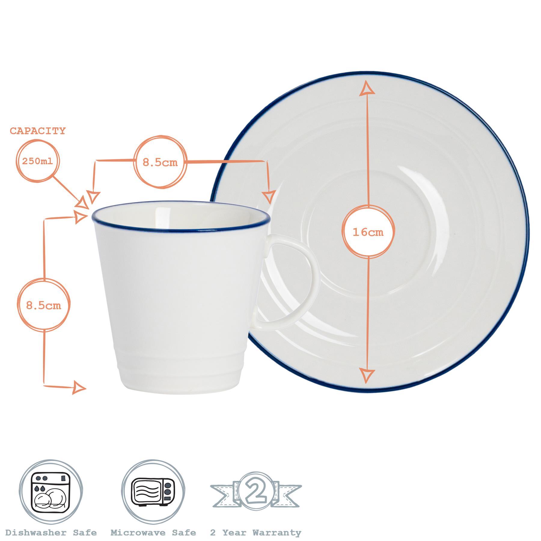 5pc Rustic White Tea for Two Set