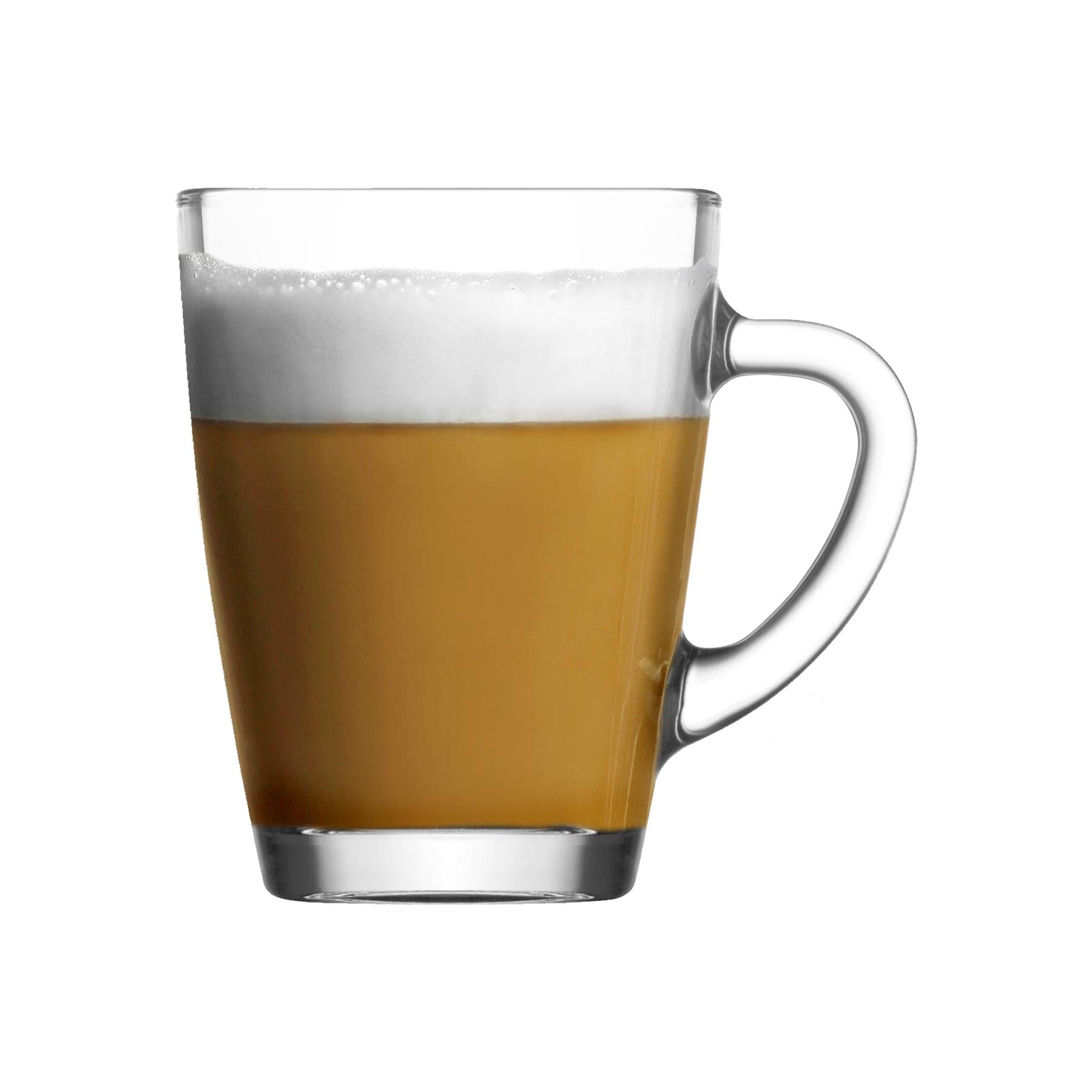 300ml Vega Glass Coffee Mugs - Pack of Six