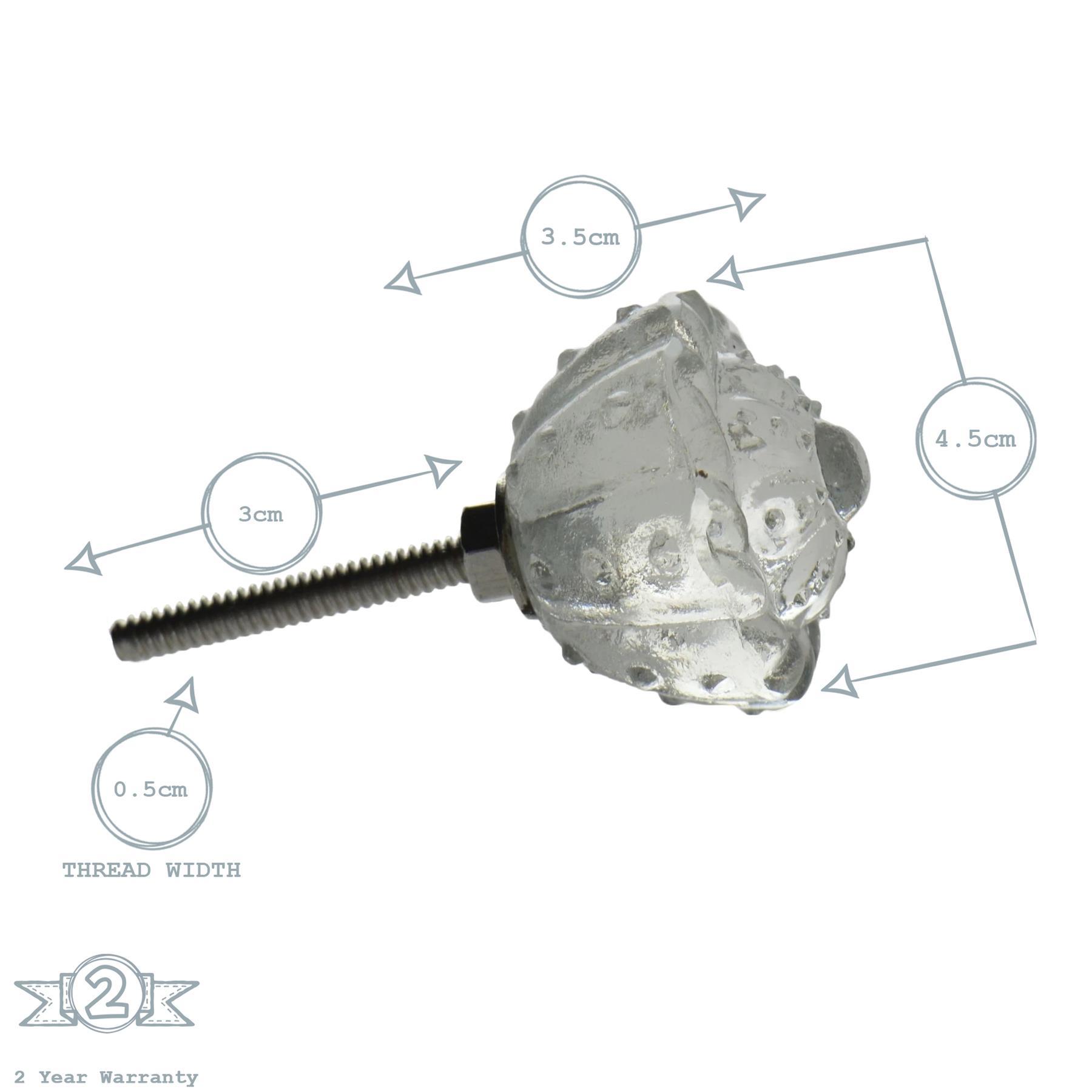 Flower Glass Door Knob