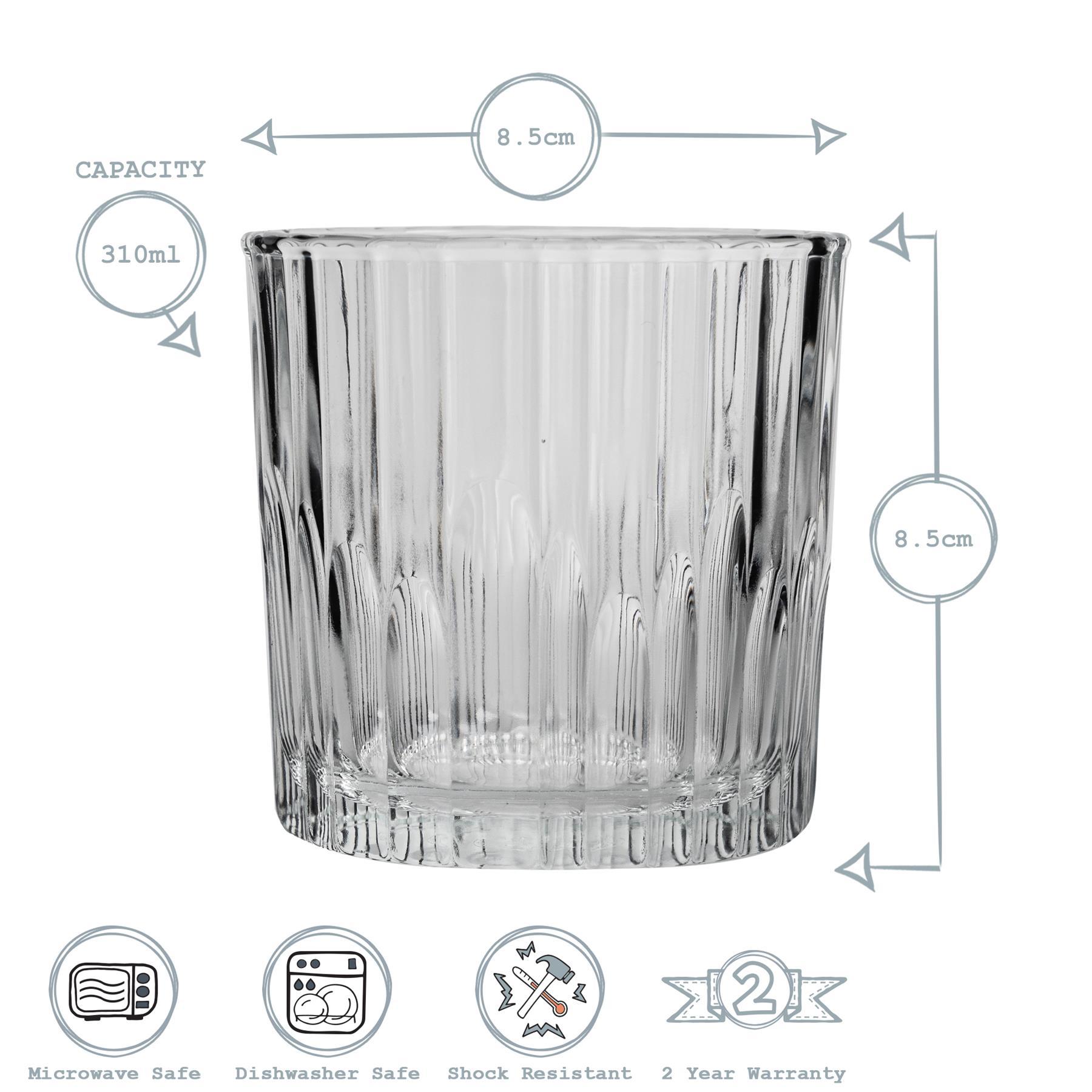 310ml Manhattan Whisky Glasses - Pack of Six