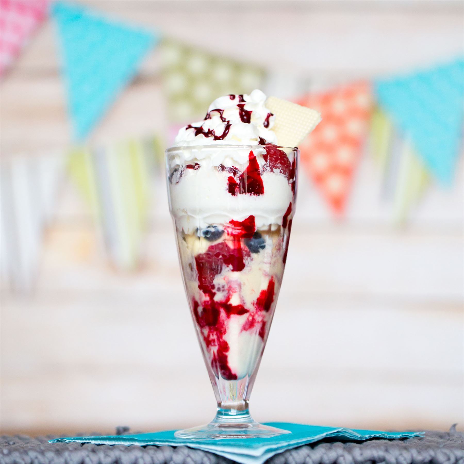 retro vintage ice cream glasses
