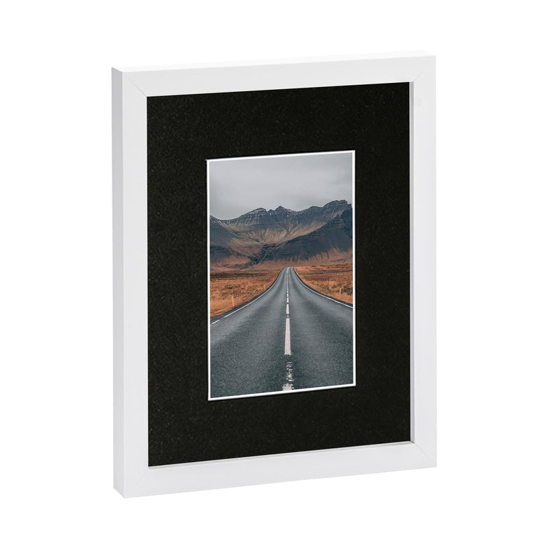 White 8" x 10" Photo Frame with 4" x 6" Mount - By Nicola Spring