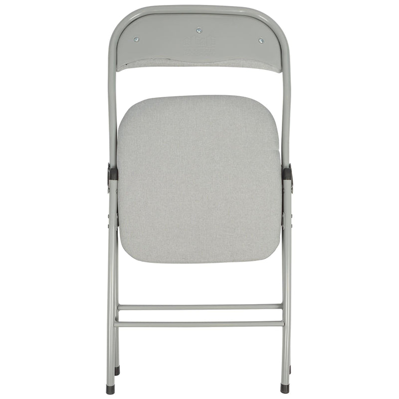 Fabric Padded Metal Folding Chairs - Pack of Six - By Harbour Housewares
