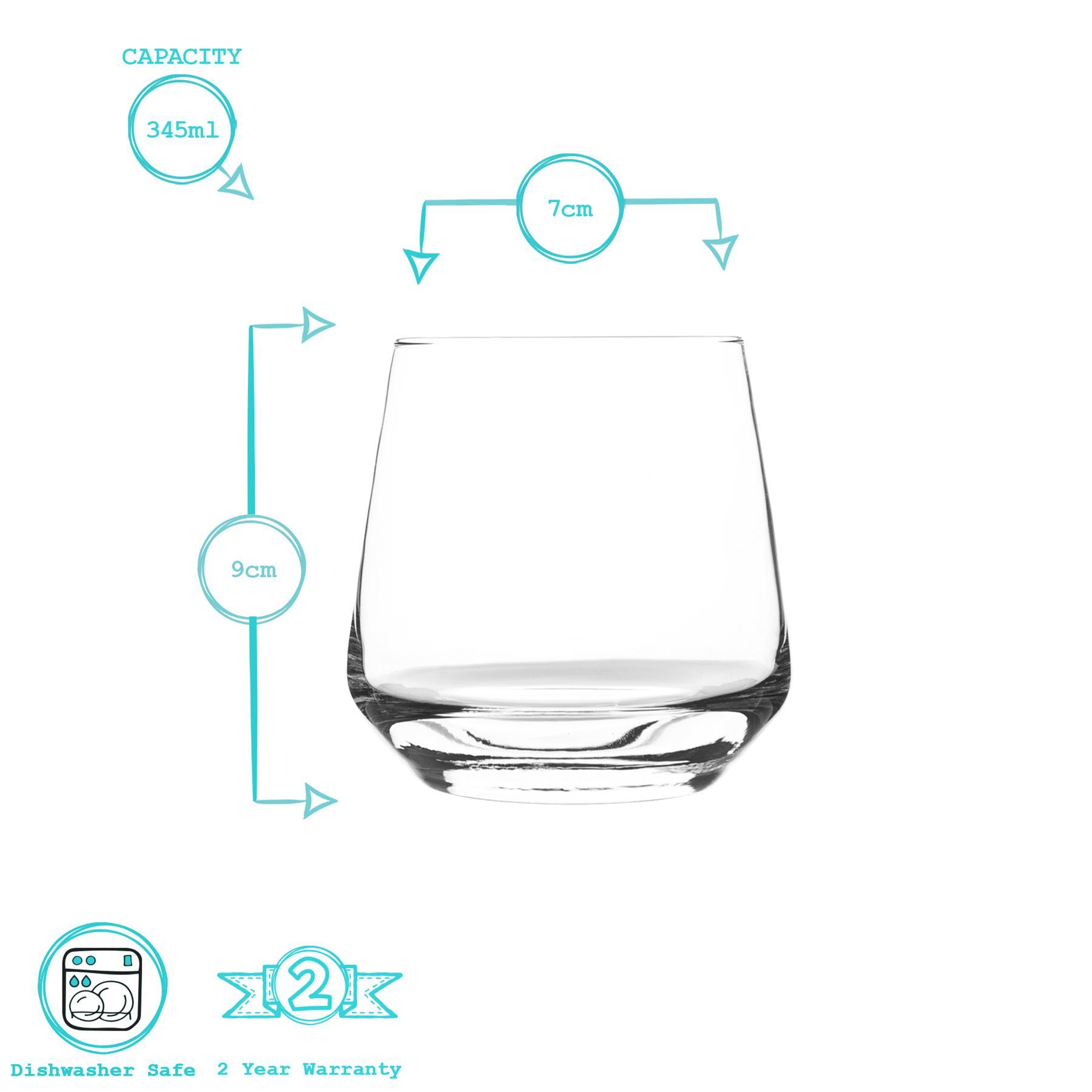 7pc Tallo Tumbler Glasses Set with Bottle