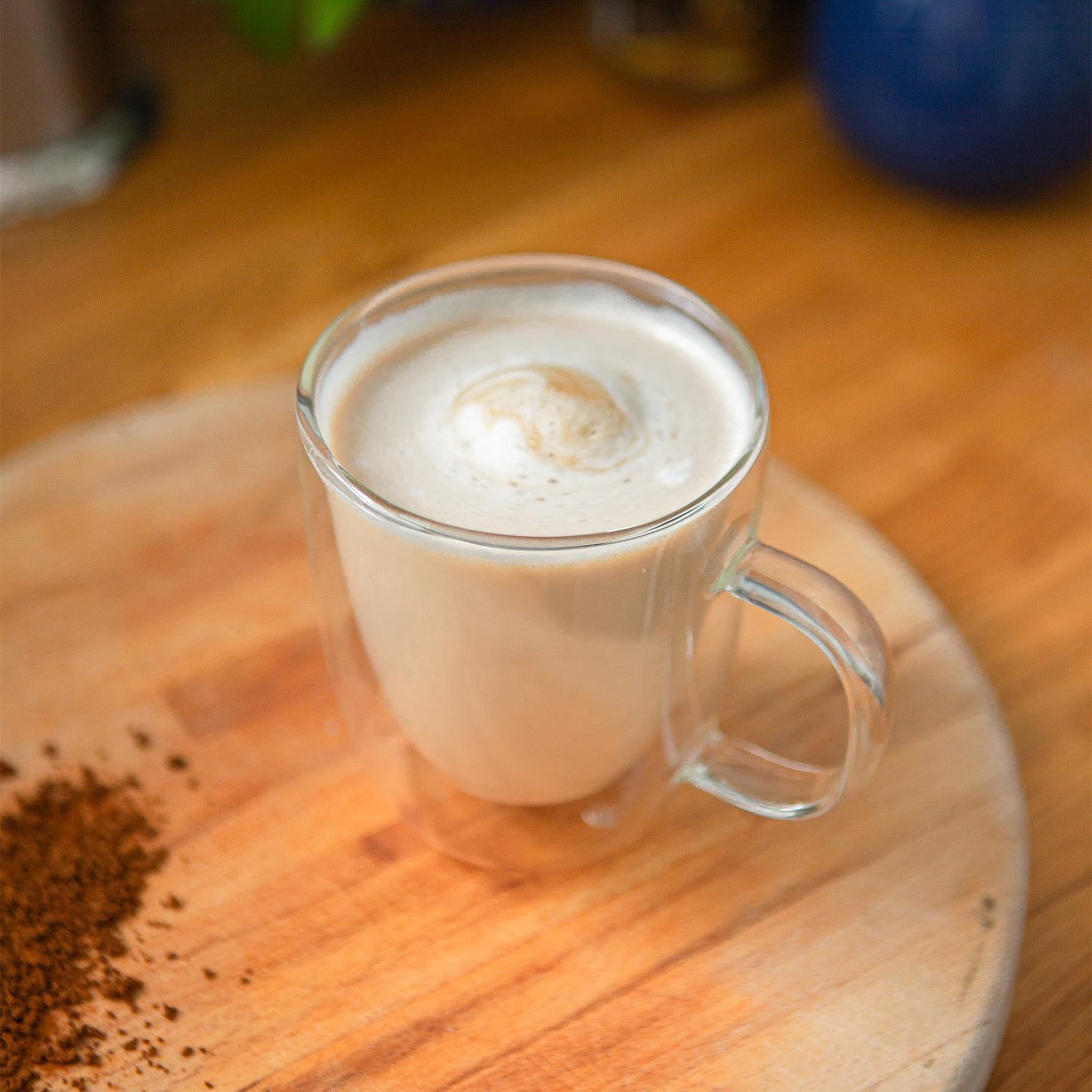 386ml Double-Walled Glass Coffee Cups Set - Pack of 2