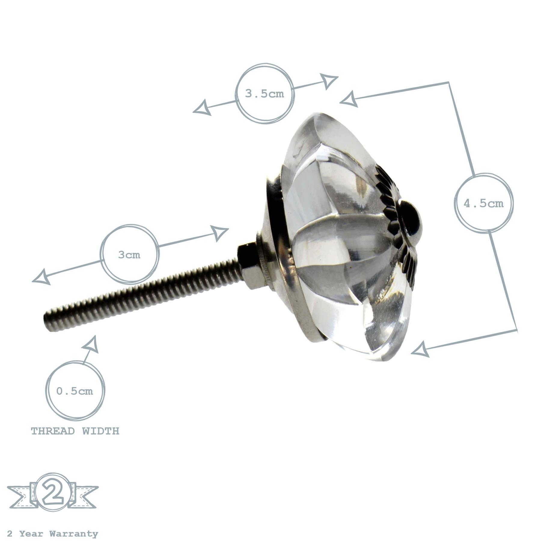 Star Glass Door Knob