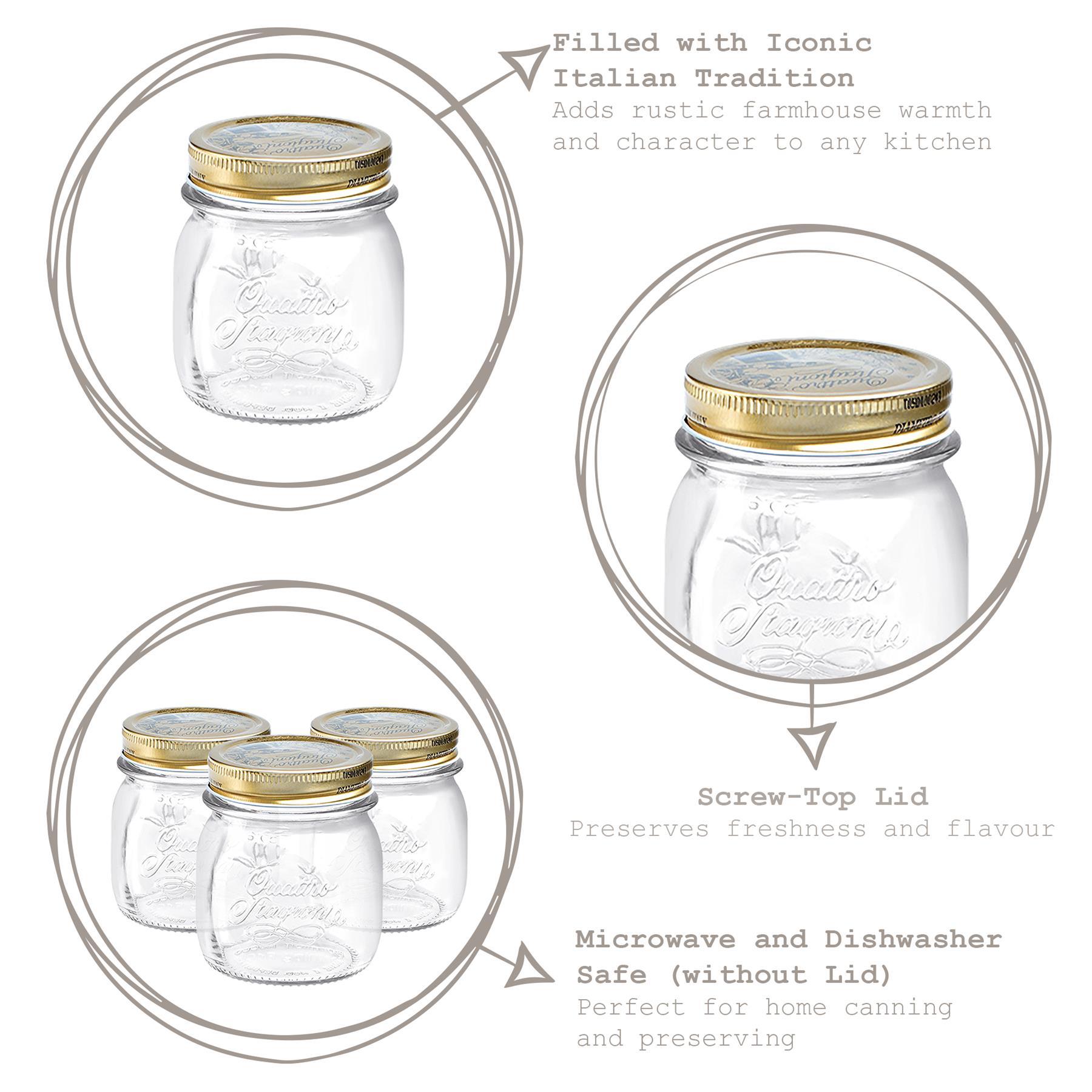 250ml Quattro Stagioni Glass Storage Jar