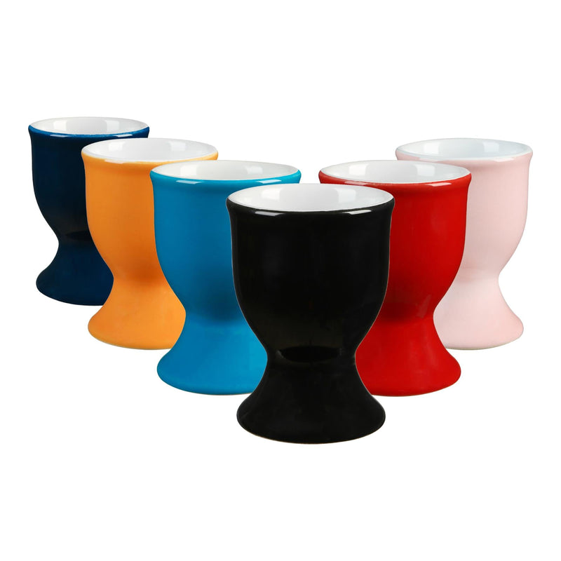 Coloured Stoneware Egg Cups - Pack of Six - By Argon Tableware