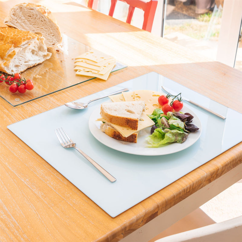 50cm x 40cm Glass Placemats - Pack of Six - By Harbour Housewares