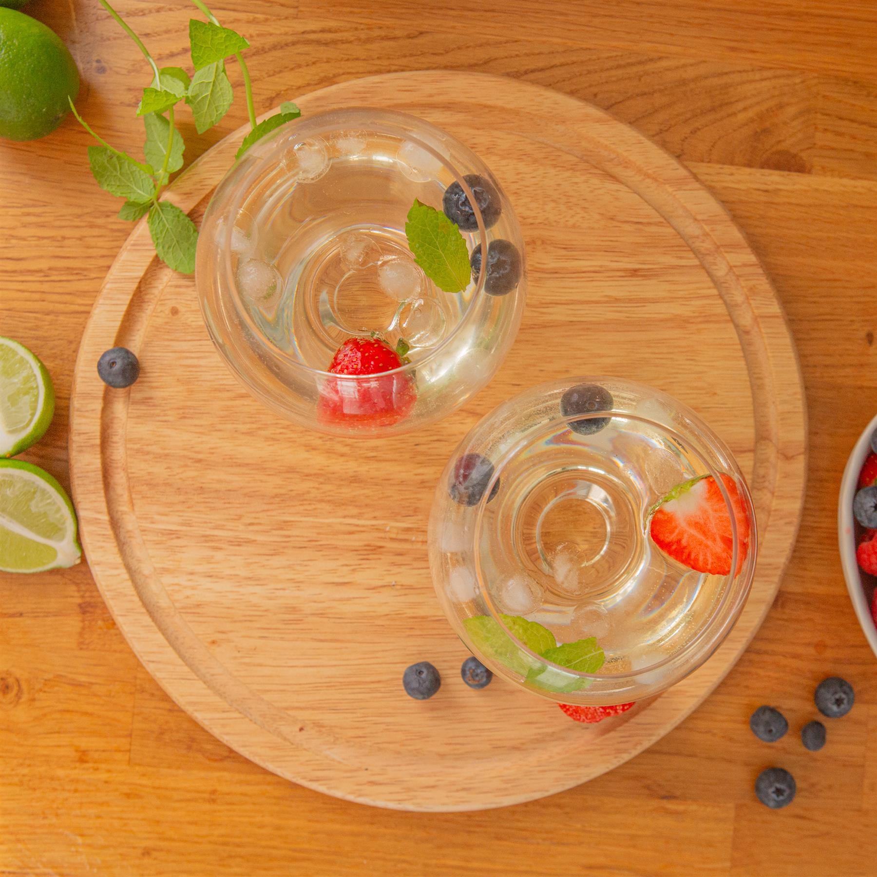 525ml Short Stem Gin Glasses - Pack of 2