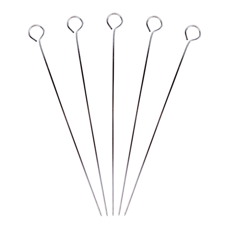 29.5cm Stainless Steel BBQ Skewers - Pack of 5 - By Ashley