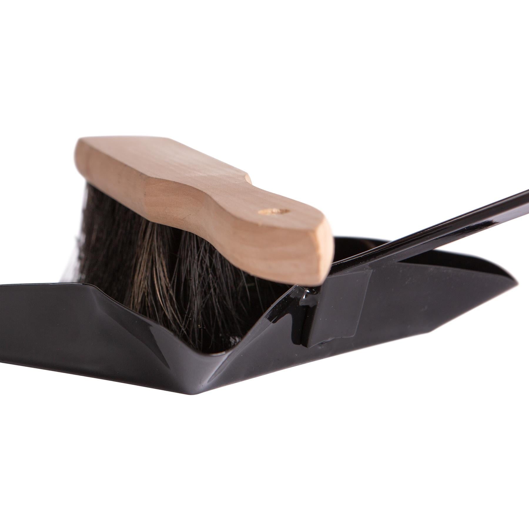 Black Fireplace Dustpan & Brush Set